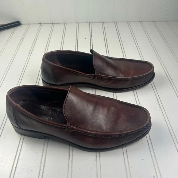 Bruno Magli Positano POSITANO Brown Slip On Penny Loafers Men’s Size 10 - Picture 2 of 10